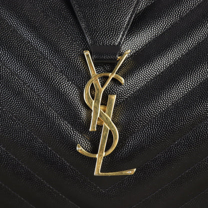 Saint Laurent Chevron Shopping Tote