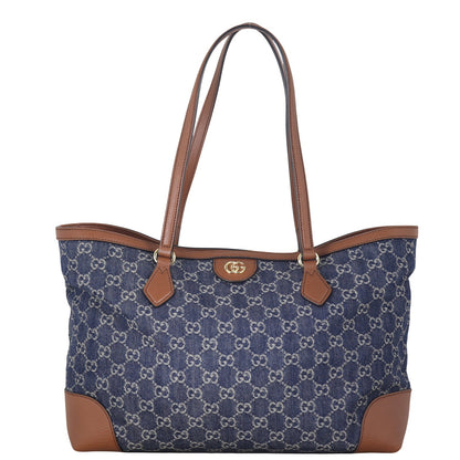 Gucci GG Denim Ophidia Medium Tote