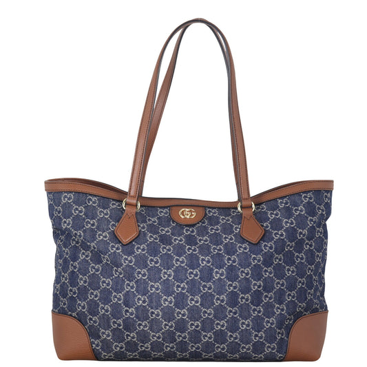 Gucci GG Denim Ophidia Medium Tote