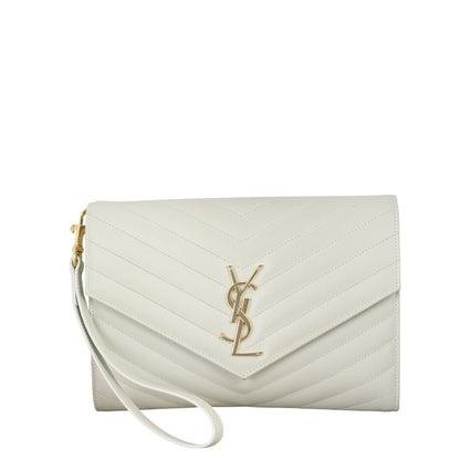 Saint Laurent Cassandre Flap Wristlet Pouch
