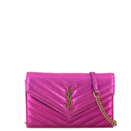 Saint Laurent Cassandre Envelope Chain Wallet