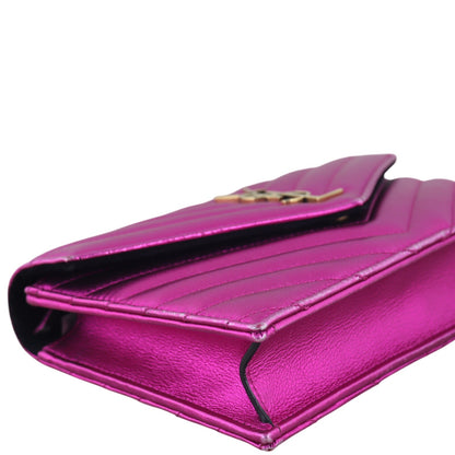 Saint Laurent Cassandre Envelope Chain Wallet