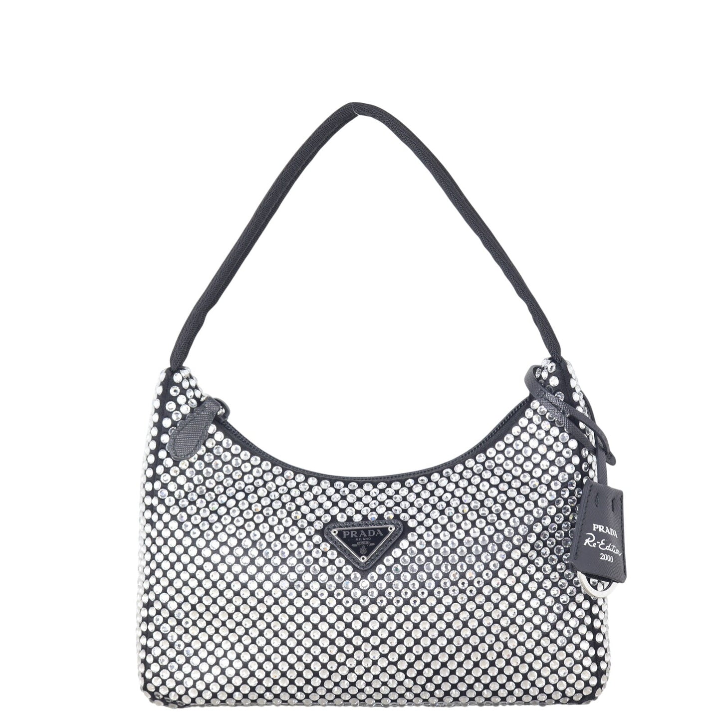 Prada Re-Edition 2000 Satin Crystal Mini Bag