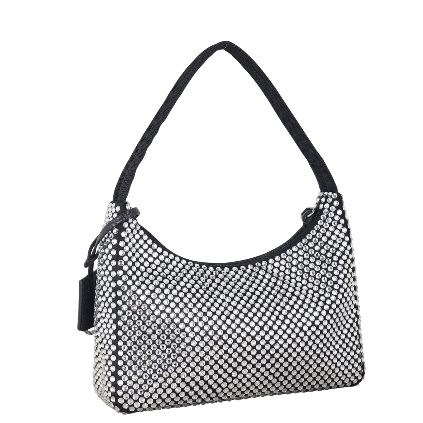 Prada Re-Edition 2000 Satin Crystal Mini Bag