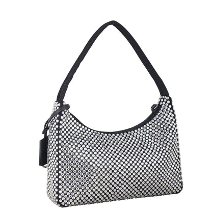 Prada Re-Edition 2000 Satin Crystal Mini Bag