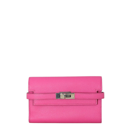 Hermes Kelly Depliant Wallet Chevre Mysore Medium