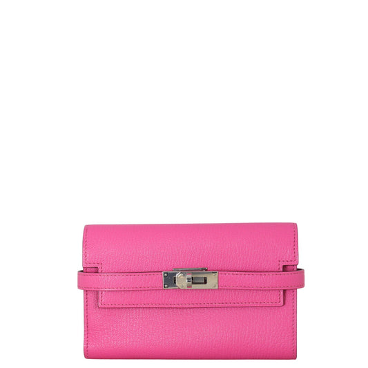 Hermes Kelly Depliant Wallet Chevre Mysore Medium