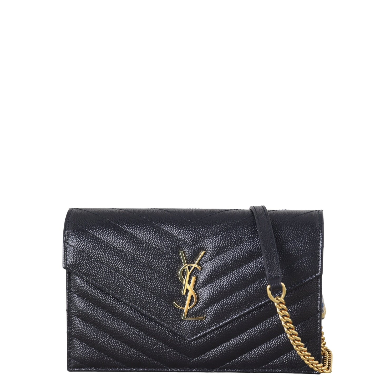 Saint Laurent Cassandre Envelope Chain Wallet