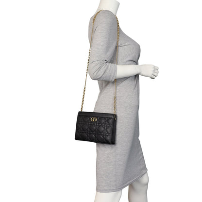 Dior Caro Zip Pouch on Chain