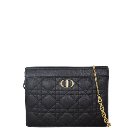 Dior Caro Zip Pouch on Chain