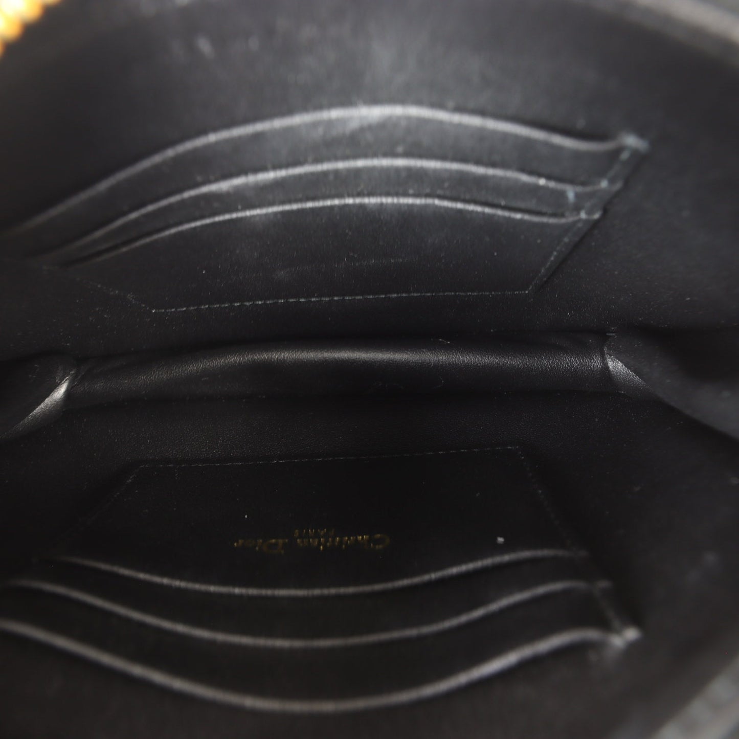 Dior Caro Zip Pouch on Chain