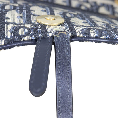 Dior Saddle Pouch Wallet on Chain Oblique