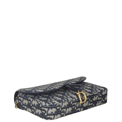 Dior Saddle Pouch Wallet on Chain Oblique