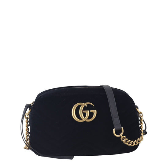 Gucci GG Marmont Velvet Small Camera Bag