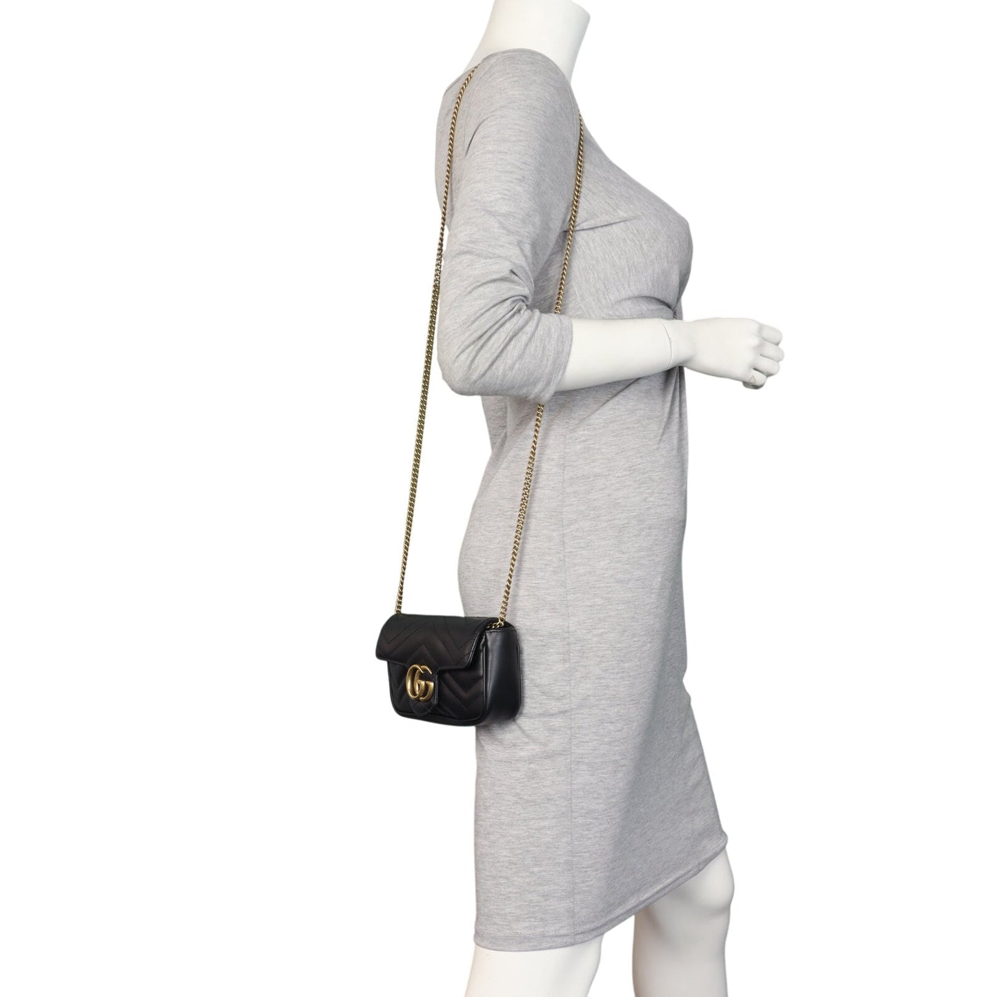 Gucci GG Marmont Matelasse Super Mini Shoulder Bag