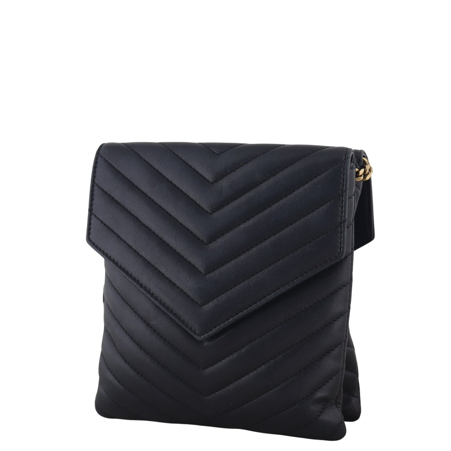 Saint Laurent Matelasse Double Flap Vertical Bag