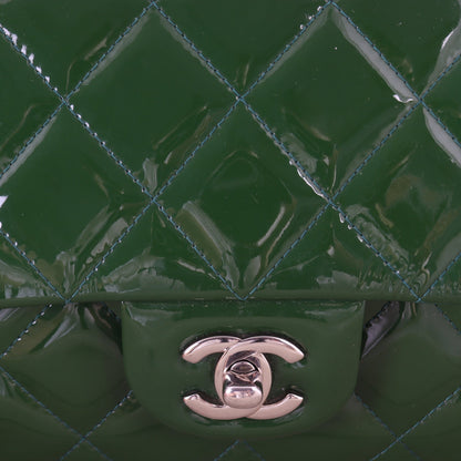 Chanel Single Flap Clutch with Chain Patent