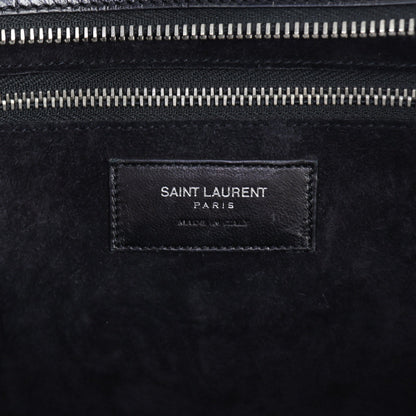 Saint Laurent Rive Gauche Cabas Tote Croc-Embossed