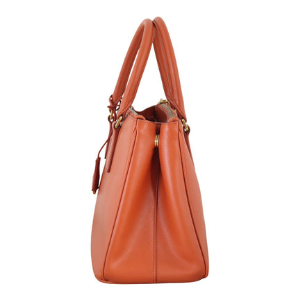 Prada Saffiano Luxe Galleria Double Zip Tote Small