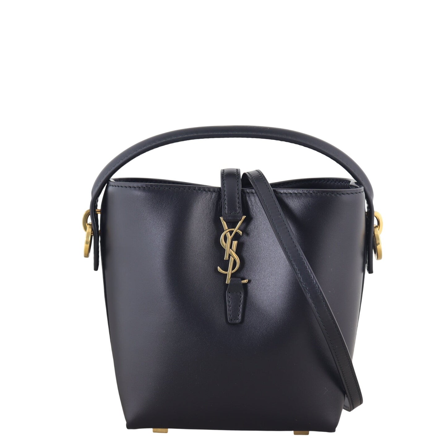 Saint Laurent Le 37 Mini Leather Bucket Bag