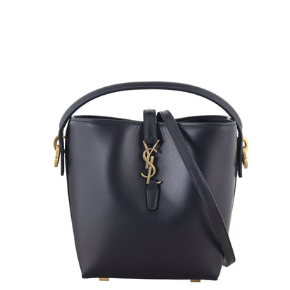 Saint Laurent Le 37 Mini Leather Bucket Bag
