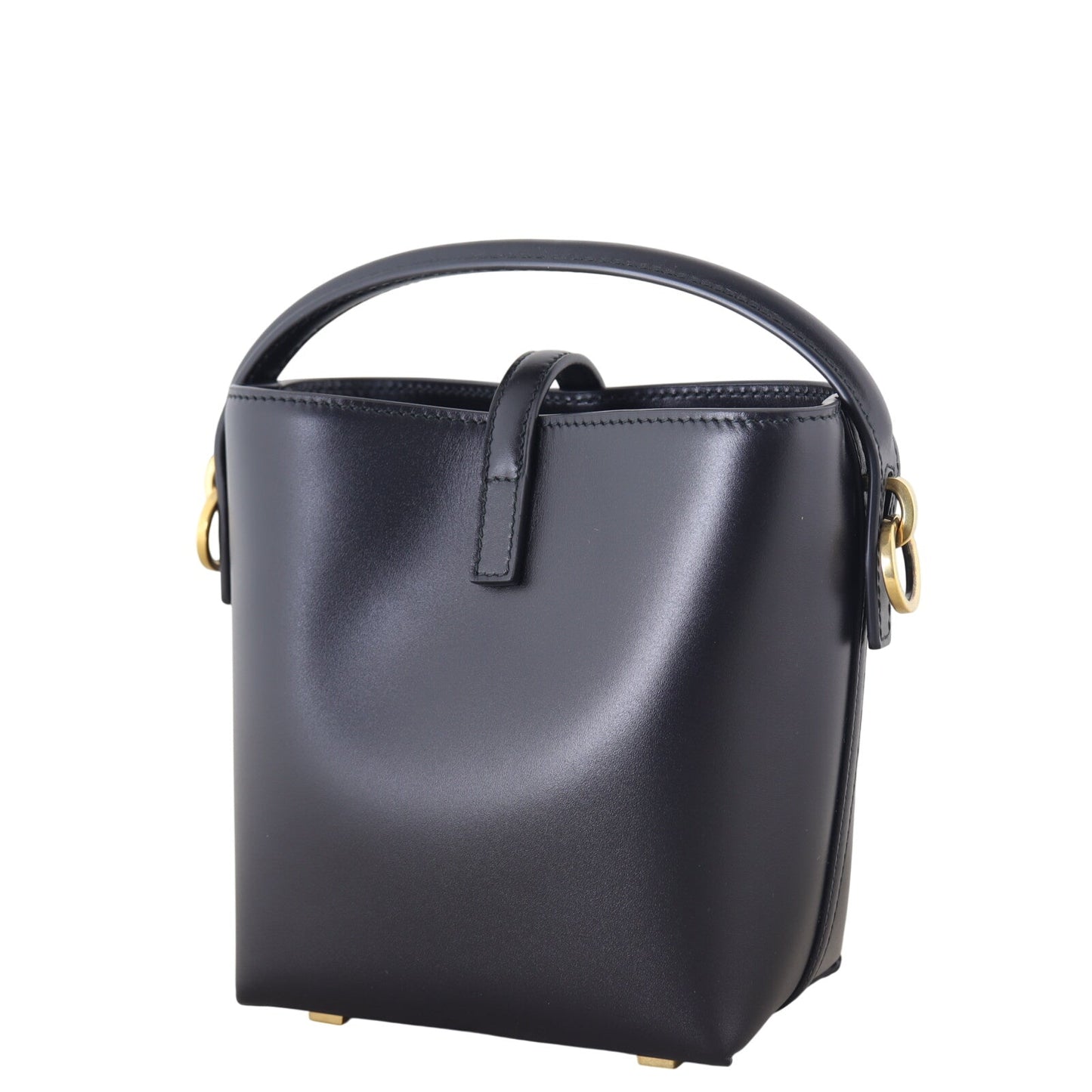 Saint Laurent Le 37 Mini Leather Bucket Bag