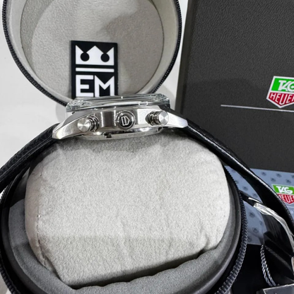 TAG Heuer Carrera Chronosprint – Silver/Black – Leather Strap