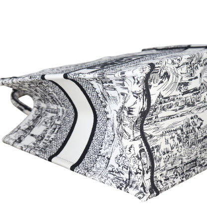 Dior Book Tote Medium Paris All Over