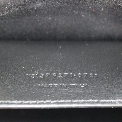 Saint Laurent Manhattan Shoulder Bag Medium Croc Embossed