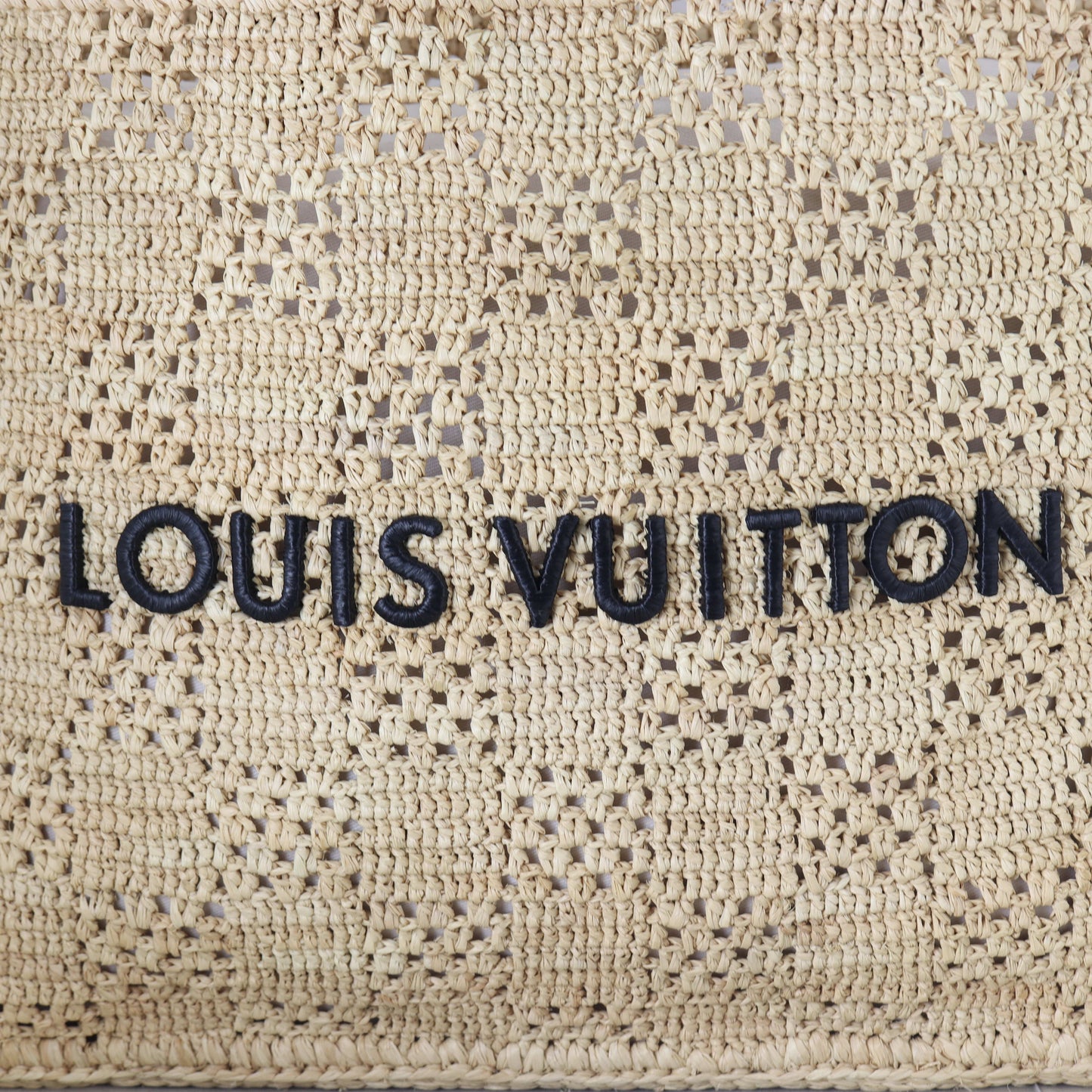 Louis Vuitton Summer Shopper Tote MM Raffia