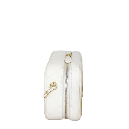 Chanel CC Golden Plate Zip Around Vanity Case