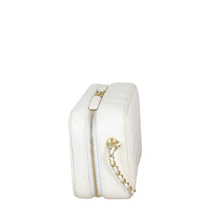 Chanel CC Golden Plate Zip Around Vanity Case
