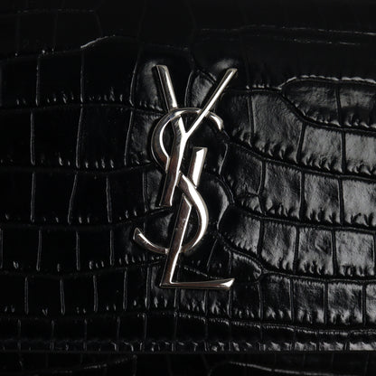 Saint Laurent Sunset Mini Croc-Embossed