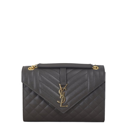 Saint Laurent Monogram Mix Matelasse Envelope Chain Bag Medium