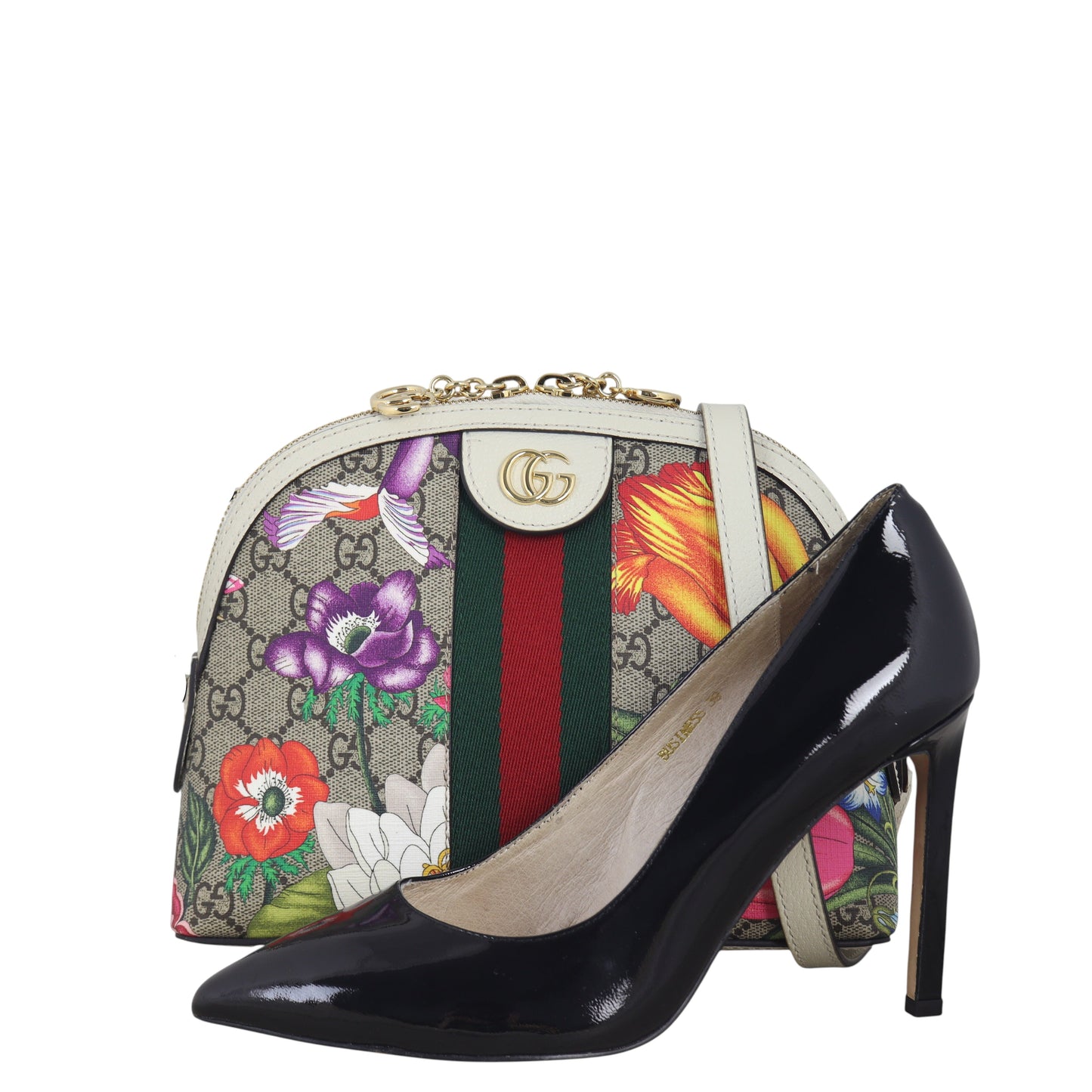 Gucci Ophidia GG Supreme Flora Small Shoulder Bag