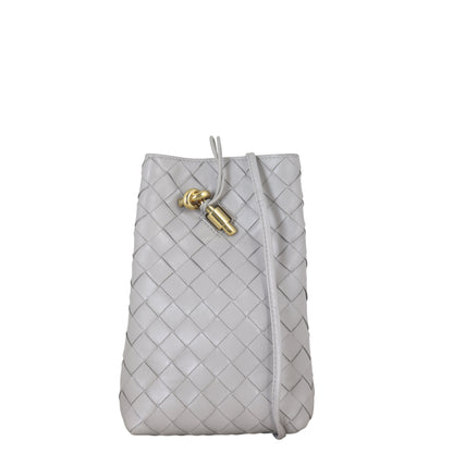 Bottega Veneta Intrecciato Andiamo Phone Pouch