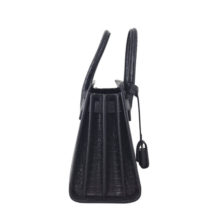 Saint Laurent Sac de Jour Baby Croc Embossed