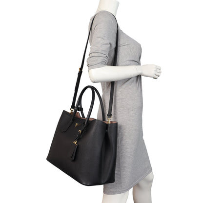 Prada Saffiano Cuir Double Bag Large