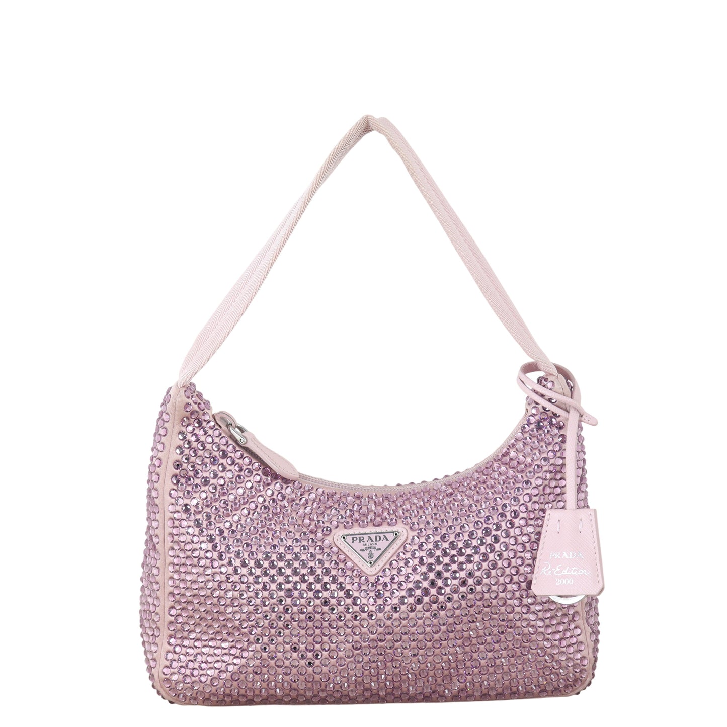 Prada Re-Edition 2000 Satin Crystal Mini Bag
