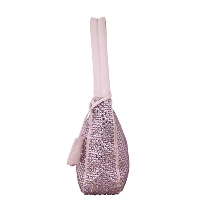 Prada Re-Edition 2000 Satin Crystal Mini Bag
