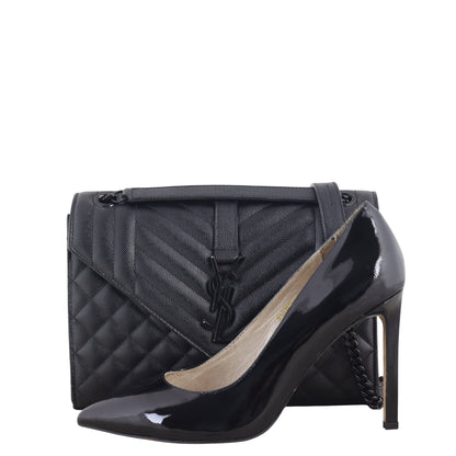 Saint Laurent Monogram Mix Matelasse Envelope Chain Bag Medium