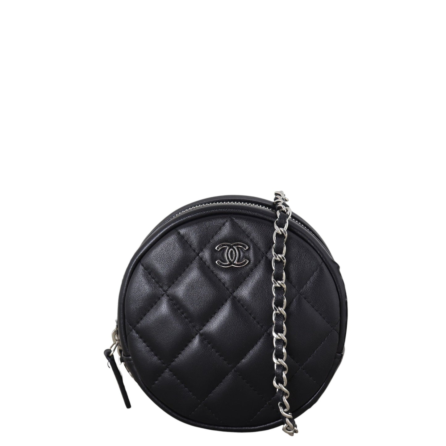 Chanel CC Round Clutch with Chain