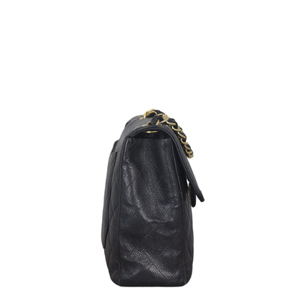 Chanel Classic Single Flap Jumbo Caviar