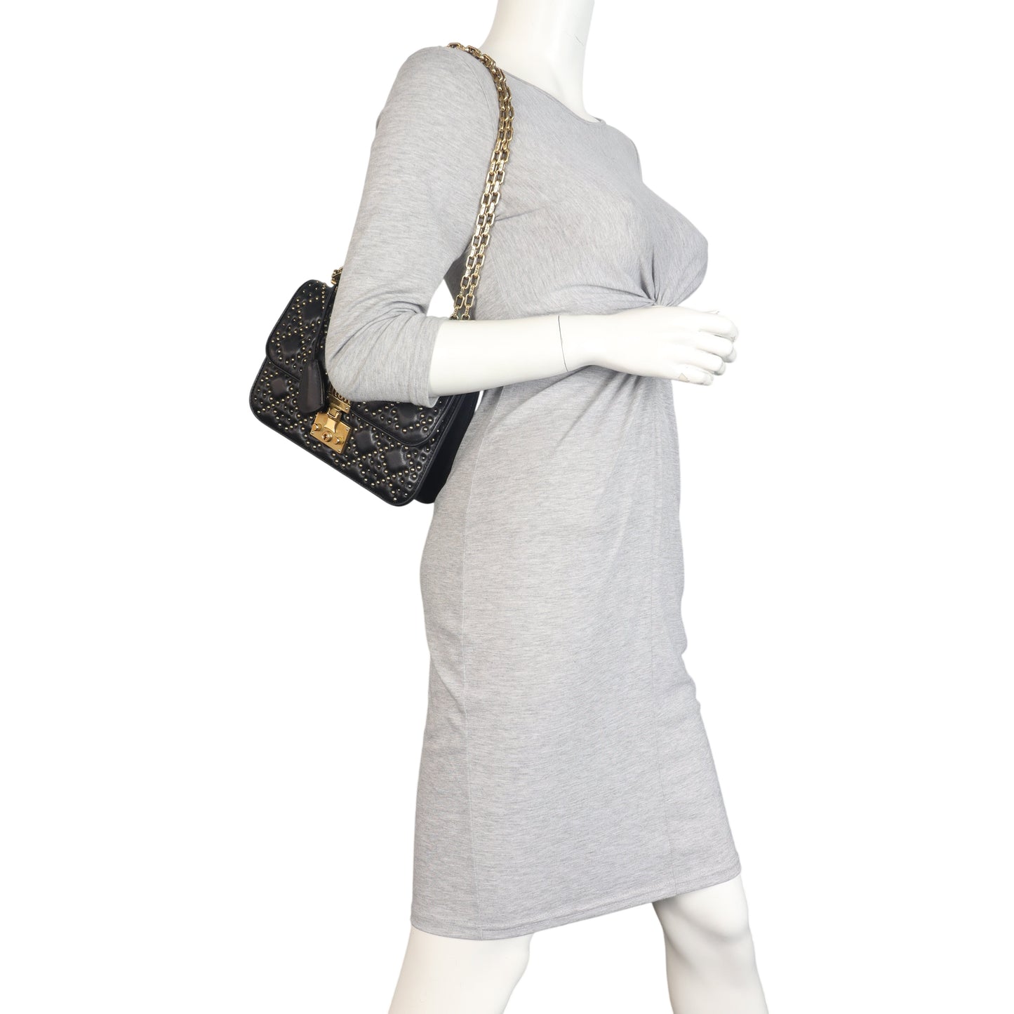 Dior Dioraddict Medium Flap Bag Studded