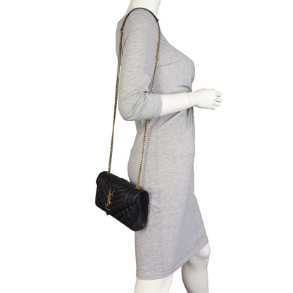 Saint Laurent Monogram Mix Matelasse Envelope Chain Bag Small