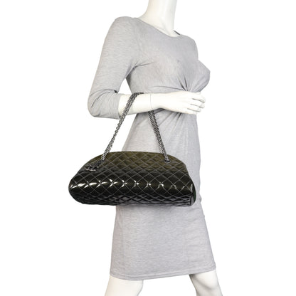 Chanel Just Mademoiselle Bowler Bag Patent