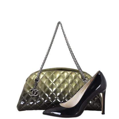 Chanel Just Mademoiselle Bowler Bag Patent