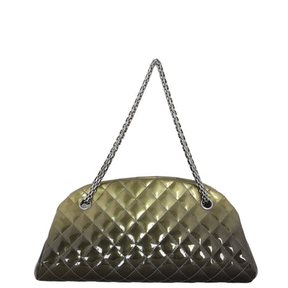 Chanel Just Mademoiselle Bowler Bag Patent
