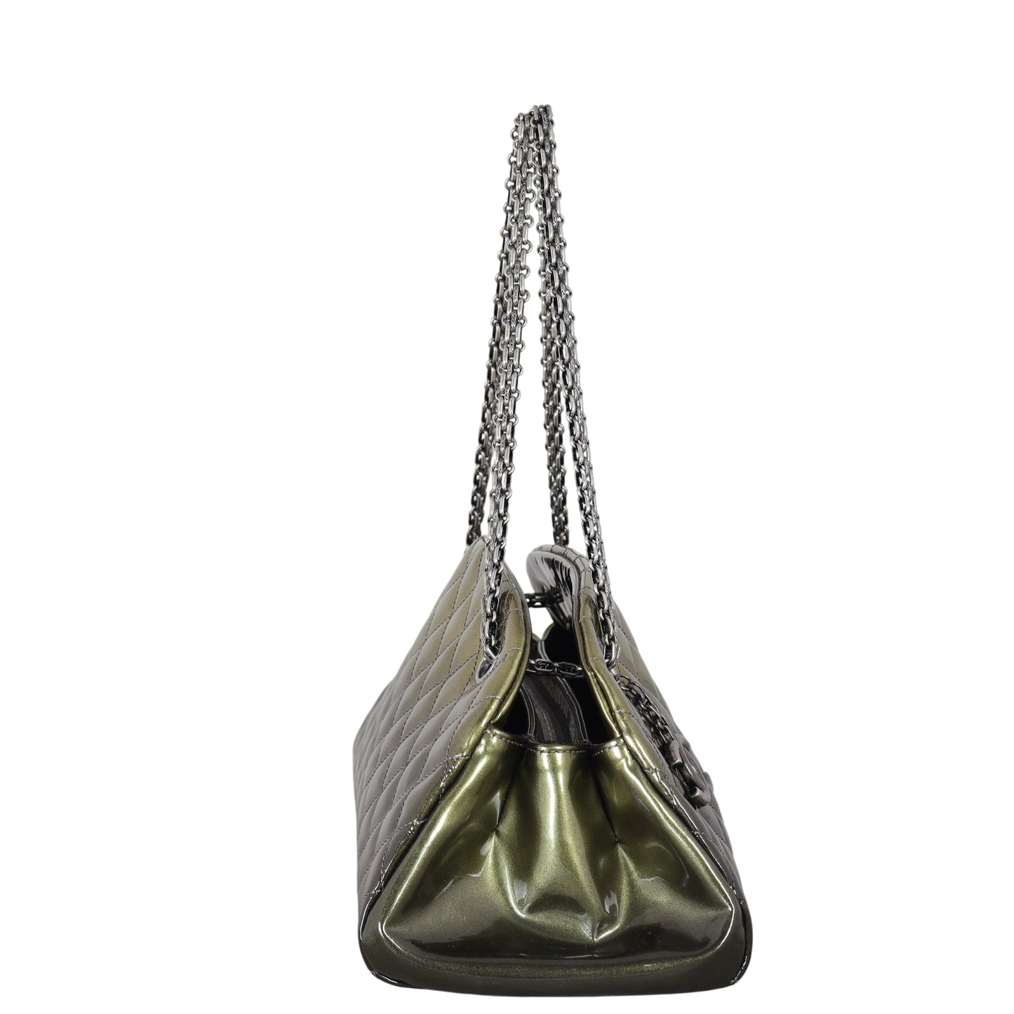 Chanel Just Mademoiselle Bowler Bag Patent