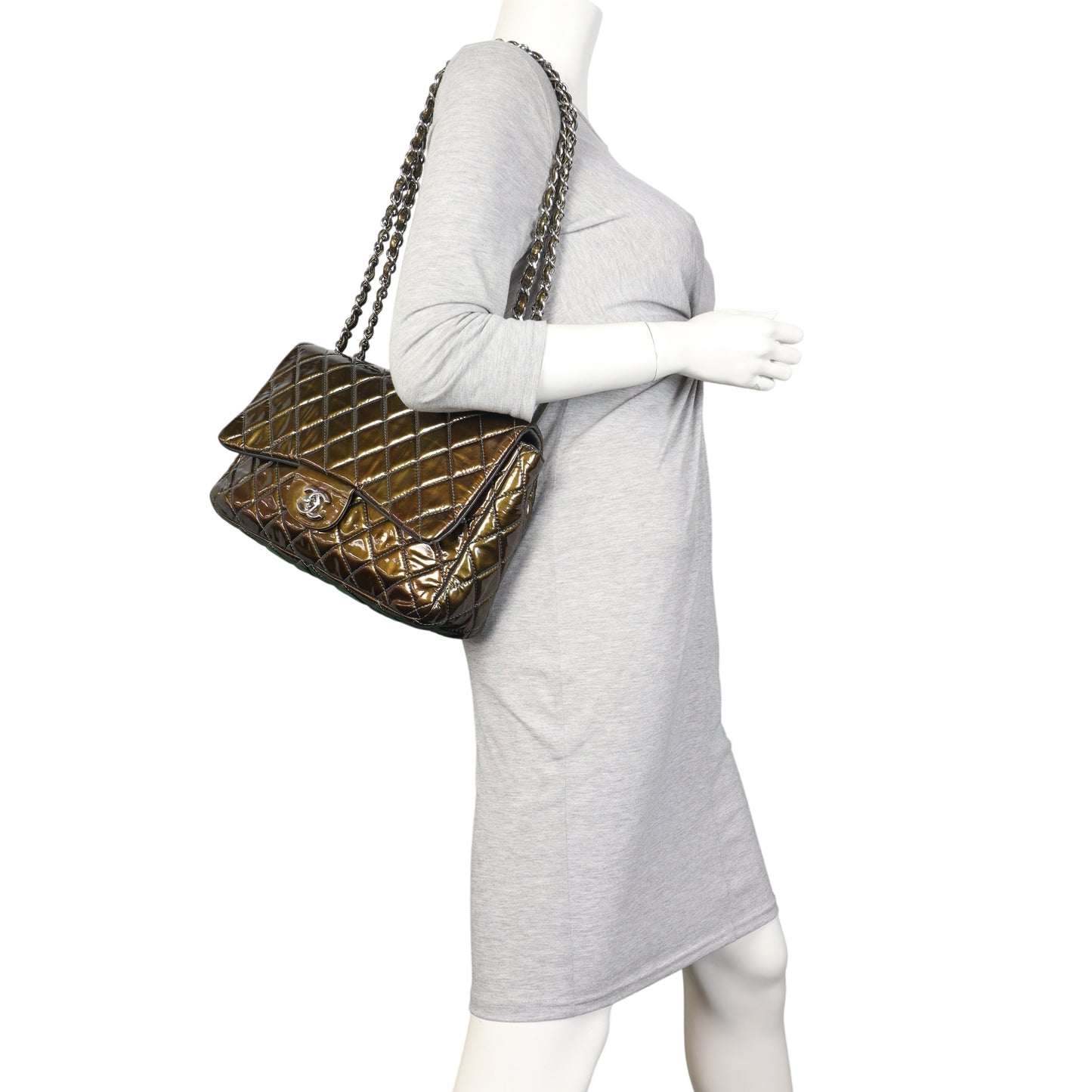 Chanel Classic Single Flap Jumbo Patent
